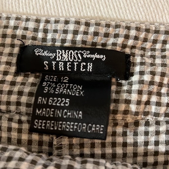 B Moss sear sucker skort brown and white - Picture 4 of 5